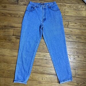 Mixed Blues Vintage High‎ Waisted Mom Jeans Medium Wash Blue Made in USA Size 11